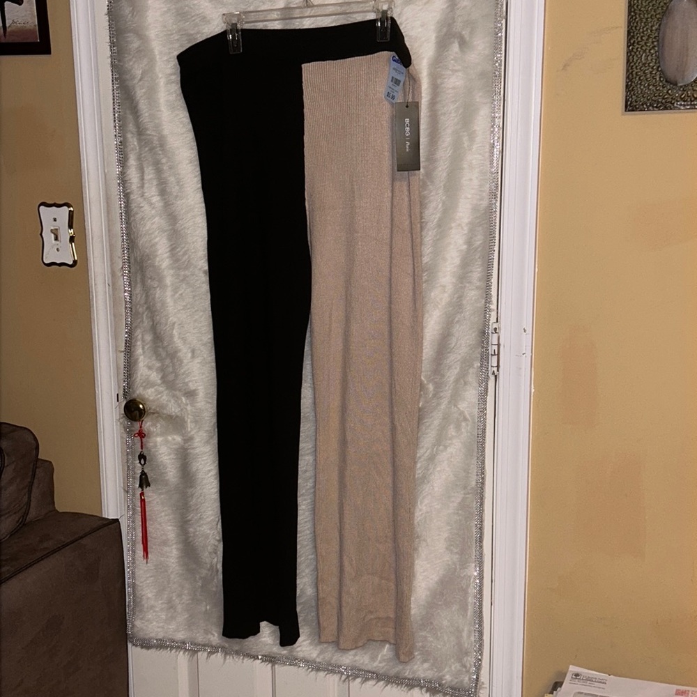 BCBG Colorblock Knit Pants